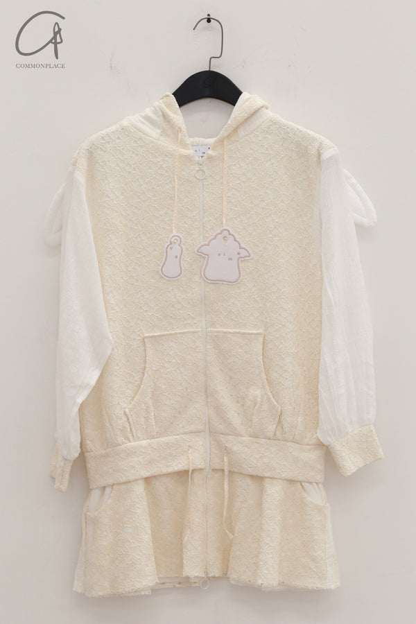 VeniceW 24 spring and summer lace hoodie 1HD sky egg